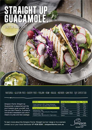 Simpson Farms Guacamole Flyer